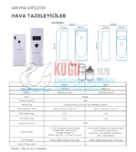 KGC-920093 Carpex Beyaz Renk Dijital Hava Tazeleyici Otomatik Sprey Dispenser - Görsel 5