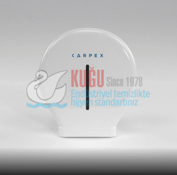 KGC-913042 Carpex Prestige Beyaz Renk Mini Jumbo WC Kağıt Dispenseri Aparatı - Görsel 4