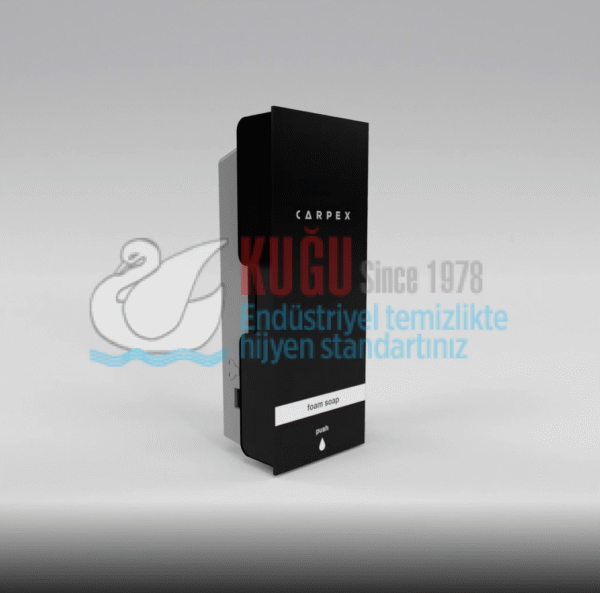 KGC-931293-B Carpex Siyah Renk 400 ML Kartuşlu Manuel Royal Duş Jeli Dispenseri Aparatı - Görsel 2