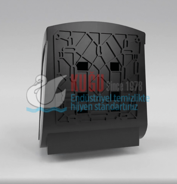 KGC-912070-B Carpex Siyah Renk Nature Sensörlü Fotoselli Butonlu Otomatik Elektrikli ve Pilli Hareketli Kağıt Havlu Makinesi - Görsel 3