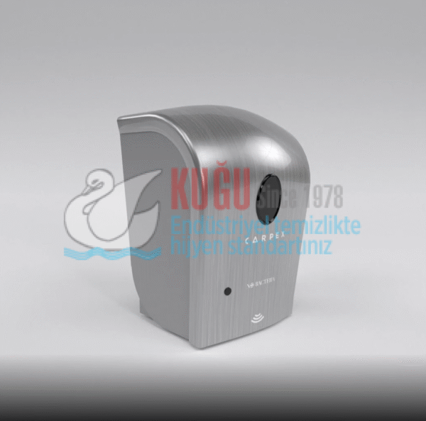 KGC-932192-İS Carpex İnox Krom Kaplama Nature 900 ML Üstten Doldurmalı Hazneli Sensörlü ve Fotoselli Sıvı Sabun Dispanseri Aparatı - Görsel 3