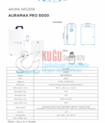 KGC-921160 Carpex Beyaz Auramax Difüzör Pro 6000 m3 Alan Etkili  Koku Makinesi - Görsel 6