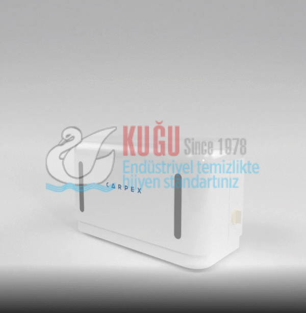 KGC-913050-W Carpex Beyaz Renk Z-W-V-C  Katlamalı Kağıtlarına Uygun Ayar Mekanizmalı Mini Boy Kağıt Havlu Dispanseri - Görsel 6