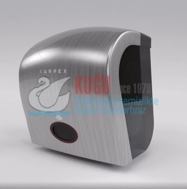 KGC-912070-İ Carpex İnox Gri Renk Nature Sensörlü Fotoselli Butonlu Otomatik Elektrikli ve Pilli Hareketli Kağıt Havlu Makinesi - Görsel 6