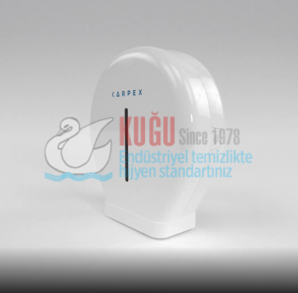 KGC-913042 Carpex Prestige Beyaz Renk Mini Jumbo WC Kağıt Dispenseri Aparatı - Görsel 9