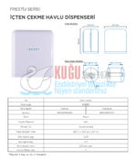 KGC-913030 Carpex Beyaz Renk Prestige İçten Çekmeli Kağıt Havlu Banyo Ve Mutfak Dispanseri Aparatı - Görsel 8