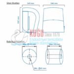 KGC-912010-W Carpex Beyaz Renk Nature Manuel AUTOCUT Çek-Al Hareketli Makine Kağıt Havlu Makinesi (2 YIL GARANTİLİ) - Görsel 14