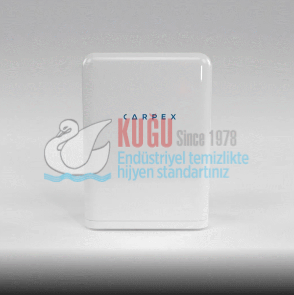 KGC-913020-W Carpex Beyaz Renk Z-W  Katlamalı Kağıtlarına Uygun Ayar Mekanizmalı Büyük Boy Kağıt Havlu Dispanseri - Görsel 9