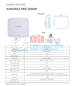 KGC-921190 Carpex Beyaz Auramax Difüzör Pro 1200 m3 Alan Etkili  Koku Makinesi - Görsel 9
