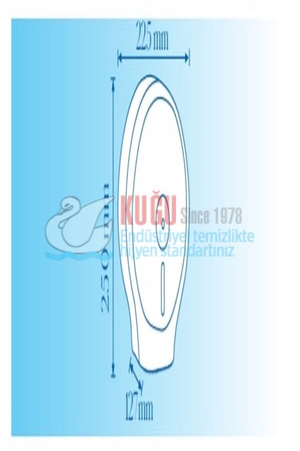 KGB-9307 Şeffaf Mavi Wc Roll Mini Jumbo Tuvalet Kağıt Banyo ve Tuvalet Dispanseri Aparatı - Görsel 4