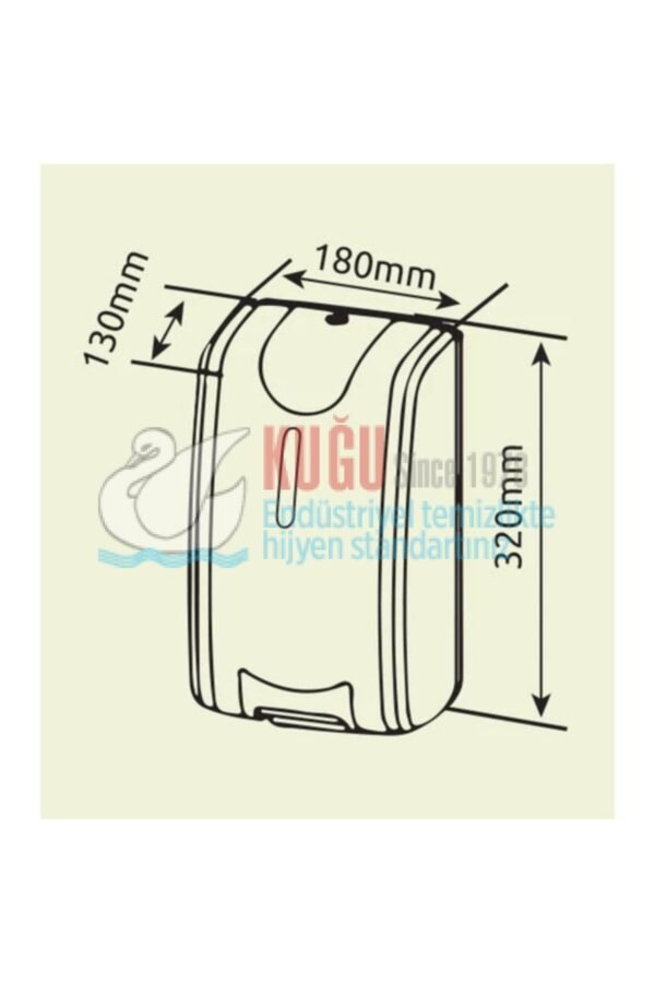 8041 2000mL ABS Gövdeli SENSÖRLÜ DEZENFEKTAN DİSPENSERİ - Görsel 2