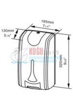 8040 2100 ML 304 Kalite Satine Paslanmaz Çelik SENSÖRLÜ PİLLİ/ELEKTRİKLİ SIVI SABUN DİSPENSERİ - Görsel 2