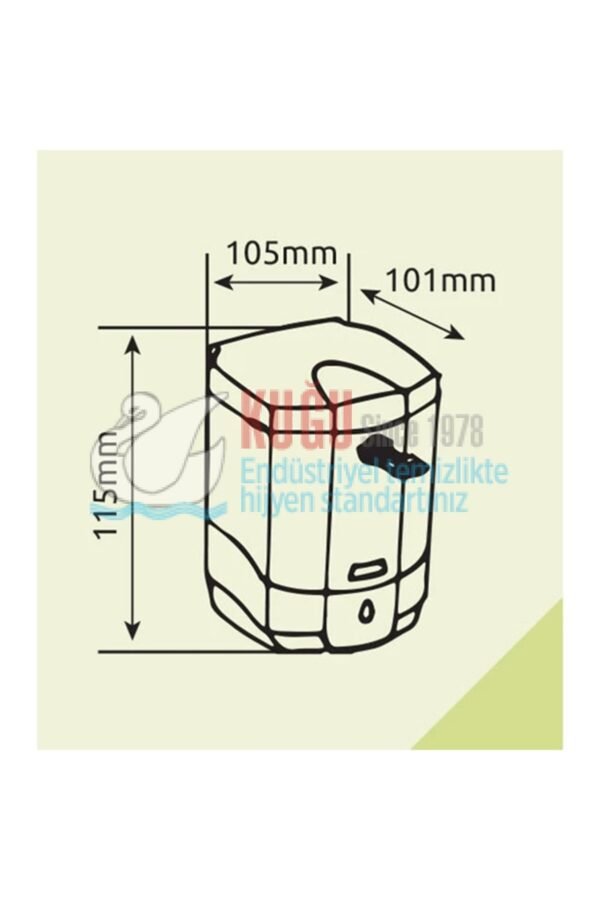 8048 800mL SENSÖRLÜ PİLLİ SIVI SABUN DİSPENSERİ - Görsel 2