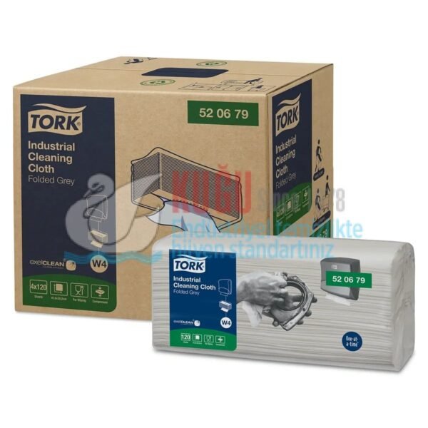 KT-520679 Tork W4 Sistem Endüstriyel Temizlik Bezi Z Katlı (1 Paket 120 Adet-Koli İçi 4 Paket) - Görsel 1