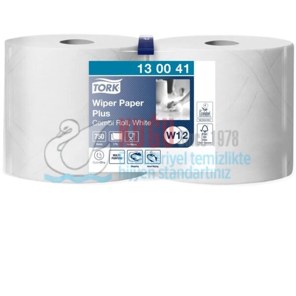 KT-130041 Tork W2 ve W1 Sistem Silme Kağıdı Plus (1 Rulo 255 Metre-Koli İçi 2 Rulo) - Görsel 1