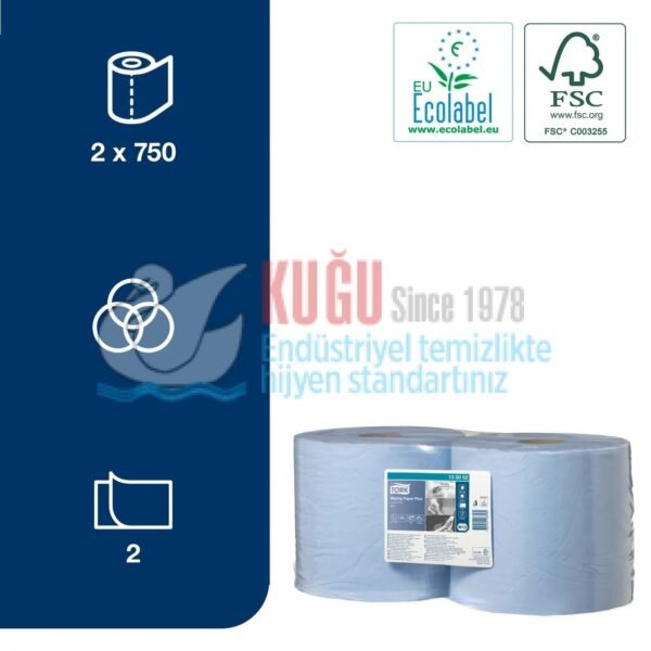 KT-130052 Tork W1 Sistem Silme Kağıdı Plus (1 Rulo 255 Metre-Koli İçi 2 Rulo) - Görsel 3