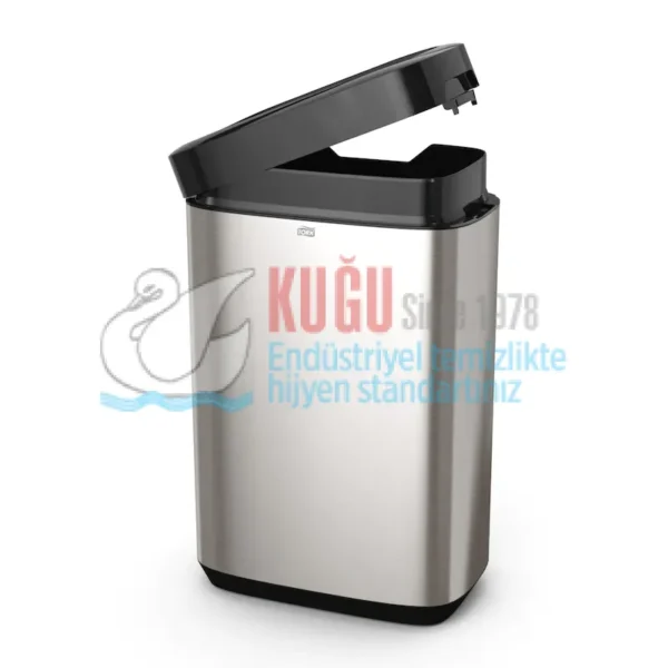 KT-460011 Tork Paslanmaz Çelik Metal B1 Sistem 50 Litre Çöp Kovası - Görsel 4