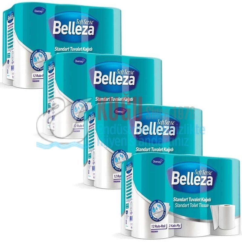 belleza-standart-tuvalet-kagidi-48li-tuvalet-kagitlari-belleza-kagit-urunleri-aramakelimeleri-173715-12-B.jpg 70023830 Belleza Standart Tuvalet Kağıdı 12'li 4 Paket 48 Rulo - Görsel 1