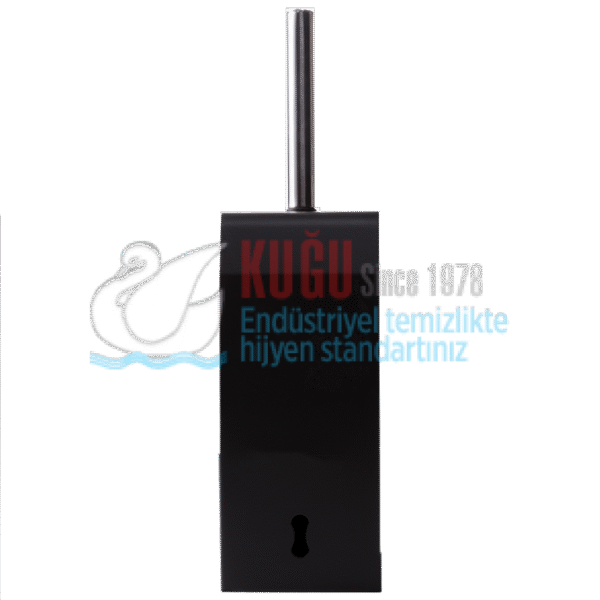 2669 Siyah Renk Açık Tip Paslanmaz Çelik WC Klozet Fırçası - Görsel 2