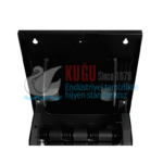 2614 304 KALİTE PASLANMAZ ÇELİK SİYAH FOTOSELLİ Elektrikli ve Pilli 21 CM KAĞIT HAVLULUK - Görsel 4