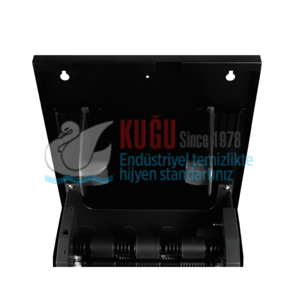 2614 304 KALİTE PASLANMAZ ÇELİK SİYAH FOTOSELLİ Elektrikli ve Pilli 21 CM KAĞIT HAVLULUK - Görsel 4