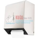 2612 304 KALİTE PASLANMAZ ÇELİK FOTOSELLİ Elektrikli ve Pilli 21 CM KAĞIT HAVLULUK - Görsel 2