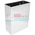 2596 23 Litre Paslanmaz Çelik Duvara Monte Açık Tip Çöp Kovası - Görsel 2