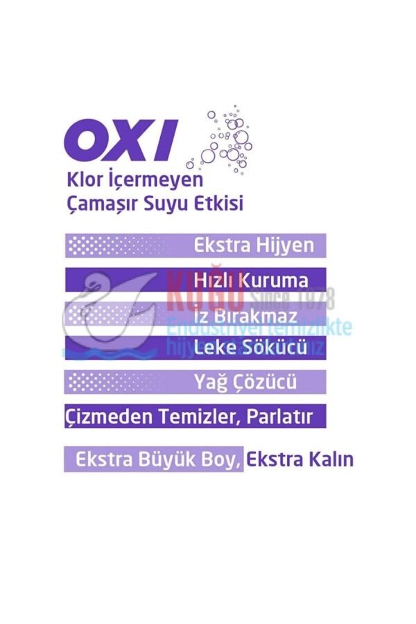 TİC.486 MR OXY ÇOK AMAÇLI YÜZEY TEM.HAVLUSU 100'LÜ BEYAZ SABUN KOKULU - Görsel 4