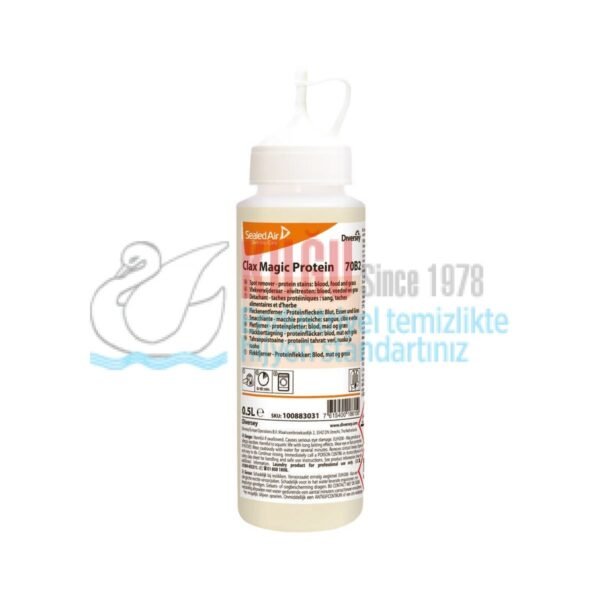 100883032 Diversey Clax Magic 70B2 Protein Bazlı Leke Çıkarıcı 0,5 L - Görsel 1