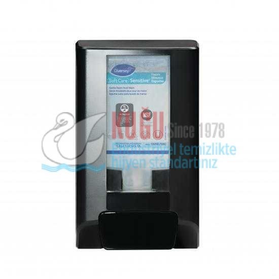 d2hkr92ikqaajrd3ltae.jpg 70017257 Diversey Soft Care IntelliCare Siyah Renk Sıvı, Jel ve Köpük Sabunlar ve Dezenfektanlar için Manuel El Hijyeni Dispenseri - Görsel 1