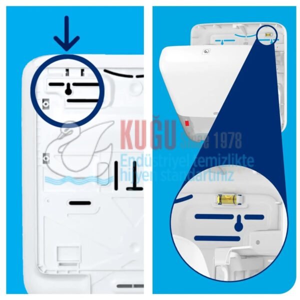 KT-551000 Tork Matic® H1 Sistem Beyaz Manuel Autocut Havlu Kâğıt Rulosu Hareketli Havlu Dispenseri - Görsel 14