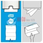KT-460004 Tork Xpress® H2 Sistem Paslanmaz Çelik Metal Z Katlı Havlu Dispenseri - Görsel 6