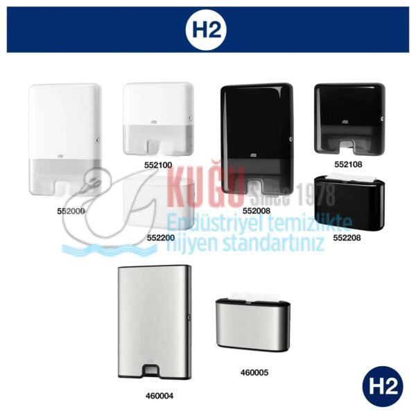 KT-552200 Tork Xpress® H2 Sistem Beyaz Masa Üstü Z Katlı Havlu Kâğıt Dispenseri - Görsel 7
