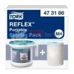 KT-473186 Tork Reflex™ Portable İçten Çekmeli Çekmeli Havlu Başlangıç Paketi (Dispenser Sistemi + 1 Adet Içten Çekmeli Rulo Havlu) - Görsel 2