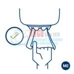 KT-559000 Tork M2 Sistem Beyaz İçten Çekmeli Havlu Dispenser - Görsel 7