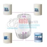 KT-559000 Tork M2 Sistem Beyaz İçten Çekmeli Havlu Dispenser - Görsel 8