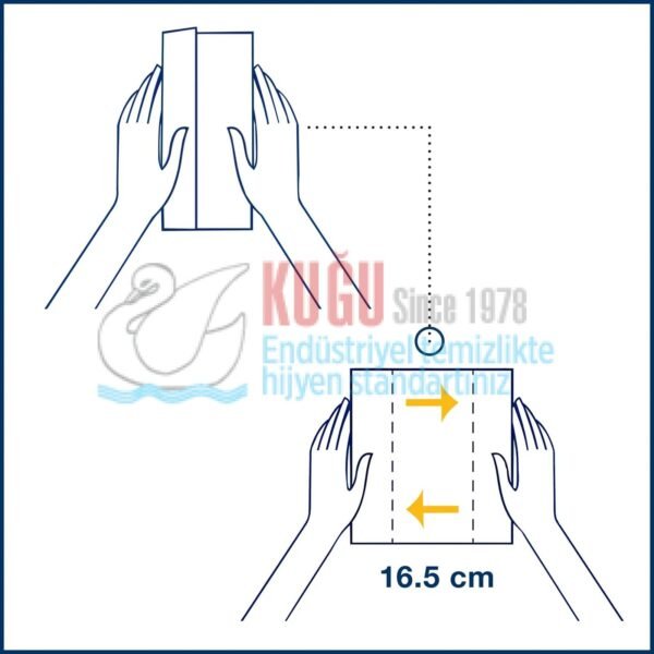 KT-15830 Tork N14 Sistem Xpressnap Fit® Beyaz Dispenser Peçete (1 Paket 120 Adet-Koli İçi 36 Paket) - Görsel 10