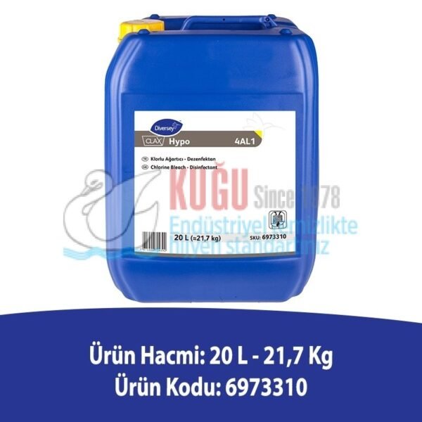 6973310 Clax Hypo 4AL1 Klorlu Sıvı Ağrıtıcı 22 lt - Görsel 3