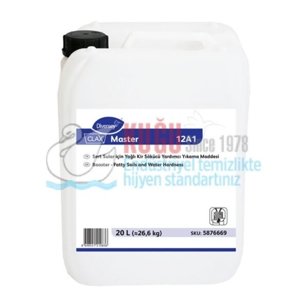5876669 Diversey Clax Master 12A1 Sert Sular İçin Yağ ve Kir Sökücü 20 Litre - Görsel 3