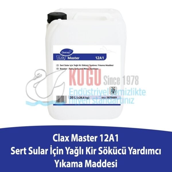 5876669 Diversey Clax Master 12A1 Sert Sular İçin Yağ ve Kir Sökücü 20 Litre - Görsel 1