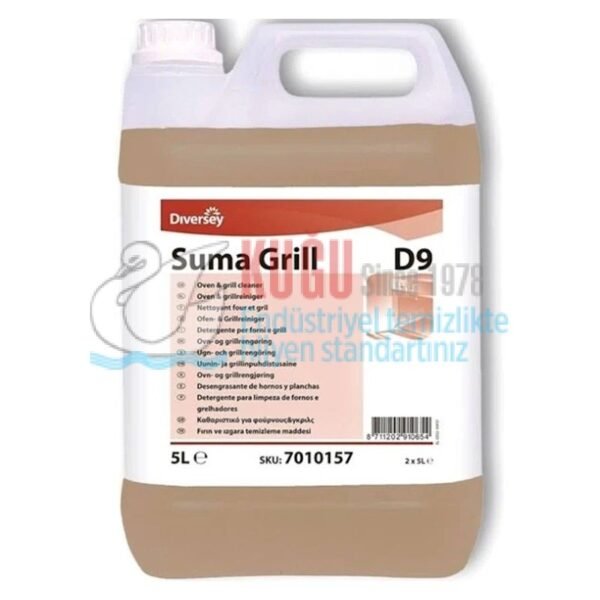 70024193 Diversey Suma Grill D9 Yağ Çözücü 5 L - Görsel 3