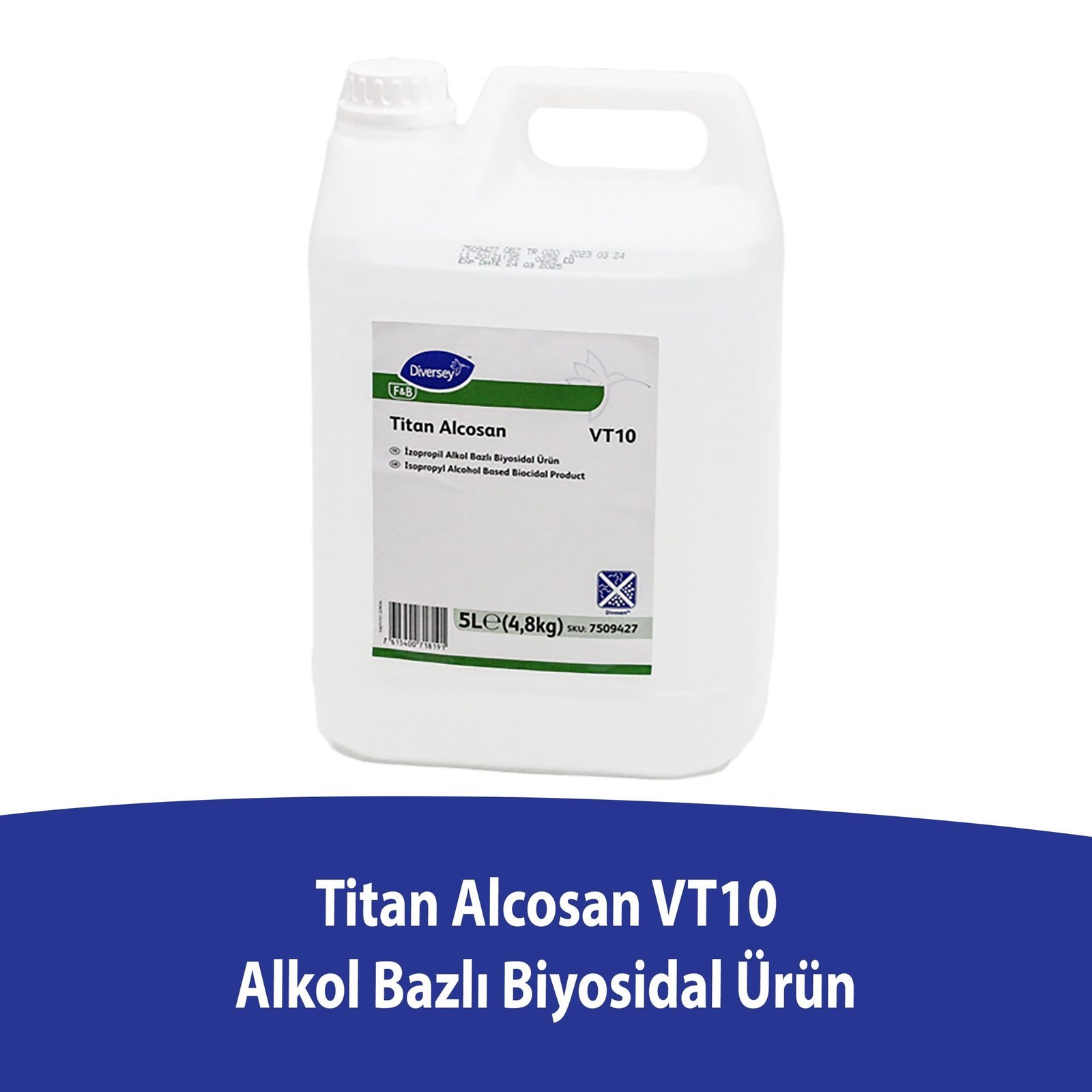 diversey-titan-alcosan-vt10-5l-4-1-scaled-1.jpg 7509427 Diversey Titan Alcosan VT10 Yüzey Dezenfektanı Biyosidal Ürün 5L/ 4,8 Kg - Görsel 1