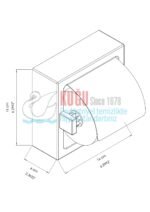 2657 304 Kalite Paslanmaz Çelik Duvara Monte Tekli WC Tuvalet Kağıtlık - Görsel 2