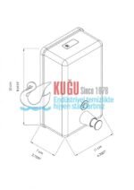 2682-B Mat Siyah Renk 304 Kalite Paslanmaz Çelik 1000 ML Dikey Köpük Sabun Dispanseri - Görsel 2