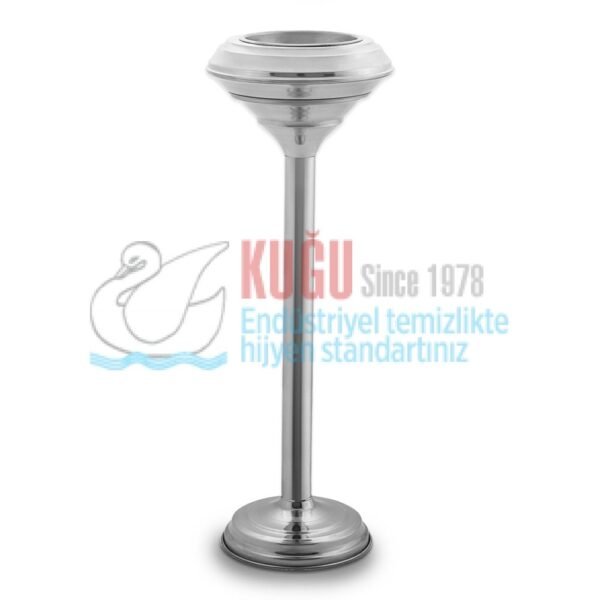 2730 Salon Tip 430 S.S. Paslanmaz Çelik Küllük - Görsel 1