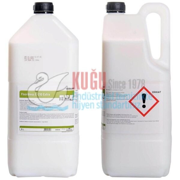 40032 Ecolab Floordress E-210 Extra Polimer Bazlı Sert Cila 5 L - Görsel 1