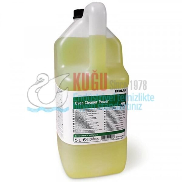 30025 Ecolab Oven Cleaner Power Alkali Temizleme ve Yağ Çözme Maddesi Konsantre 5 Lt - Görsel 1