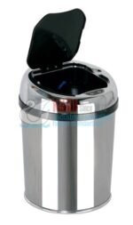 KG-009 9 LT 304 Kalite Paslanmaz Çelik Pilli Sensörlü Çıkarılabilinir İç Kovalı Banyo ve Mutfak Çöp Kovası - Görsel 6