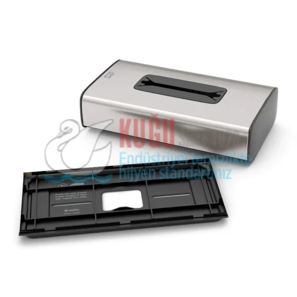 KT-460013 Tork Paslanmaz Çelik Kutu Mendil Dispenseri - Görsel 3