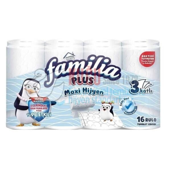 50000064 Familia Plus Maxi Hijyen Tuvalet Kağıdı 16x3 48 Rulo - Görsel 1